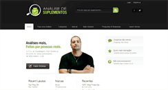 Desktop Screenshot of analisesuplementos.com